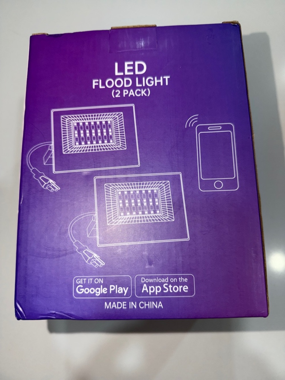 LED Flood Light (2 Pack) - Purple - Picture 1 of 4